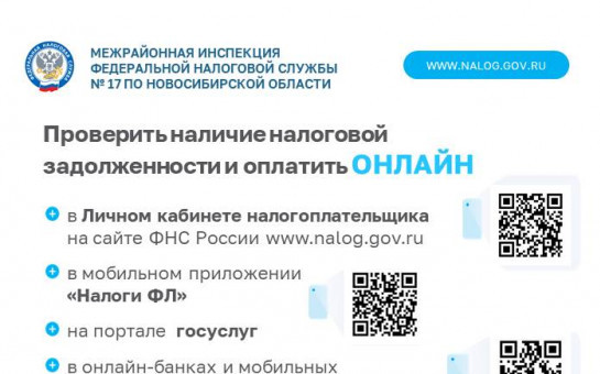 Оплачивайте налоговую задолженность не выходя из дома